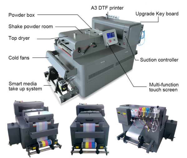 A3 DTF printing shaking powder in one BY-AH480 - Image 5